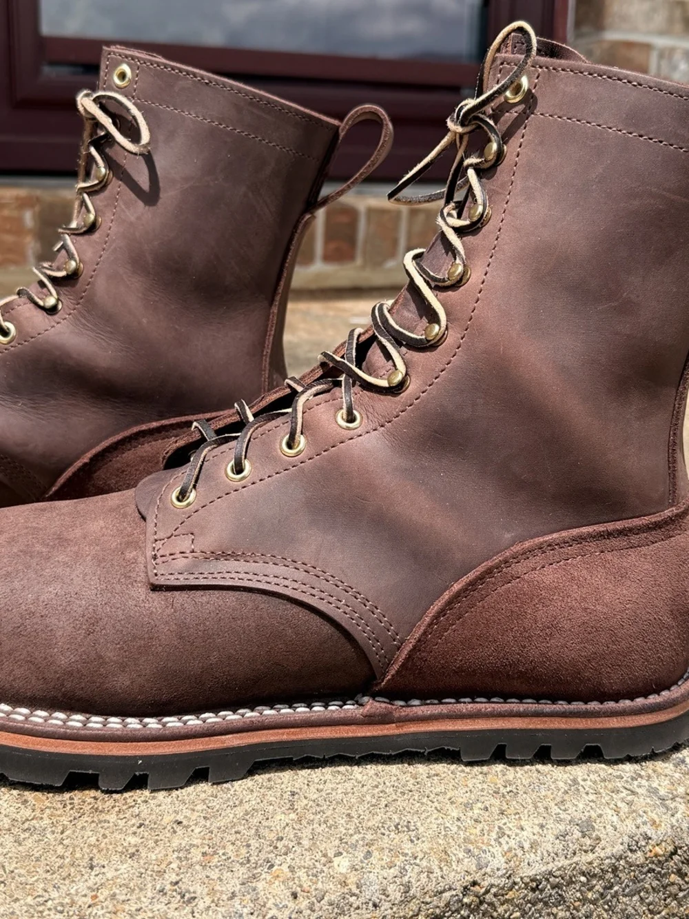 Nick's Boots Zero Drop Strider 1964 Mahogany - Men's 13E